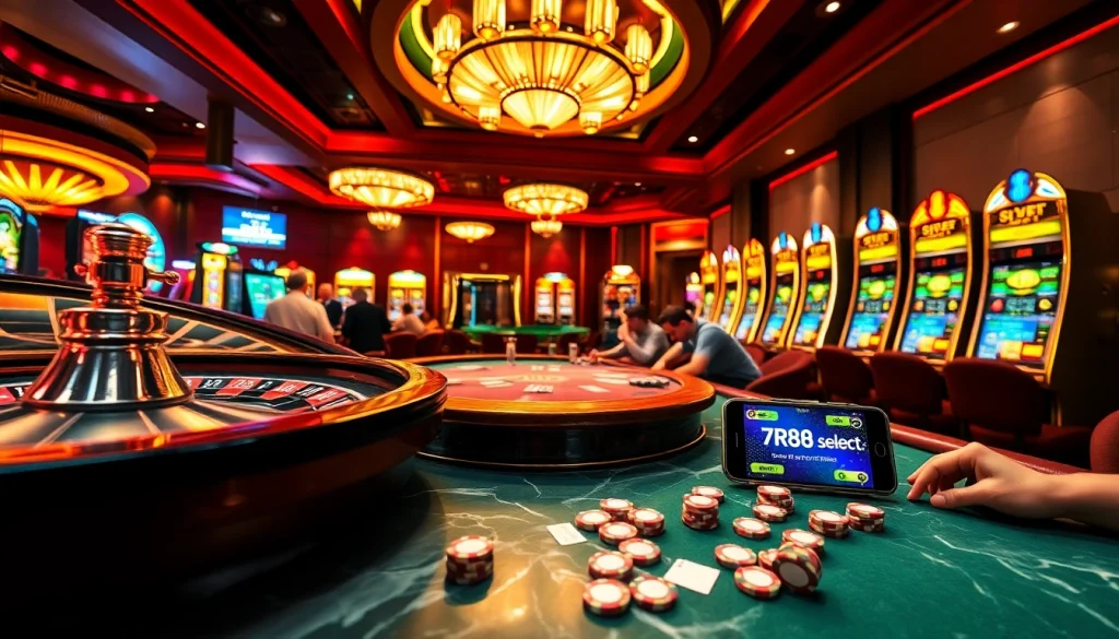 Exciting casino atmosphere at https://rr88.select/, featuring dynamic roulette, intense poker games, and colorful slot machines for a thrilling experience.